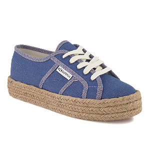 Superga Rope Reverse Damen Sneaker Blau von Superga