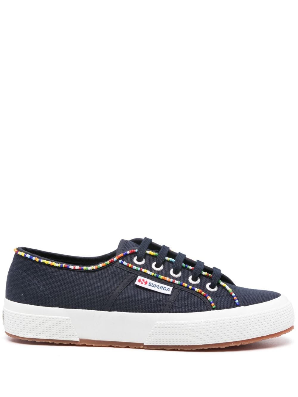 Superga beaded canvas sneakers - Blue von Superga