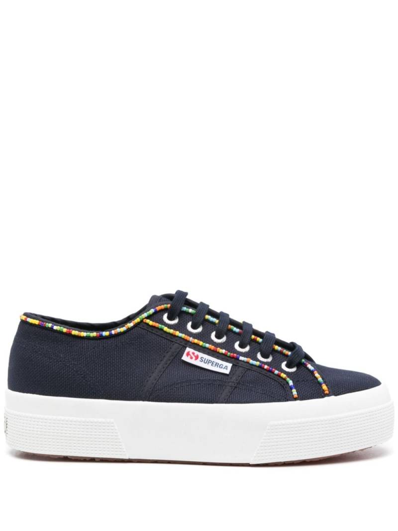 Superga beaded flatform sneakers - Blue von Superga