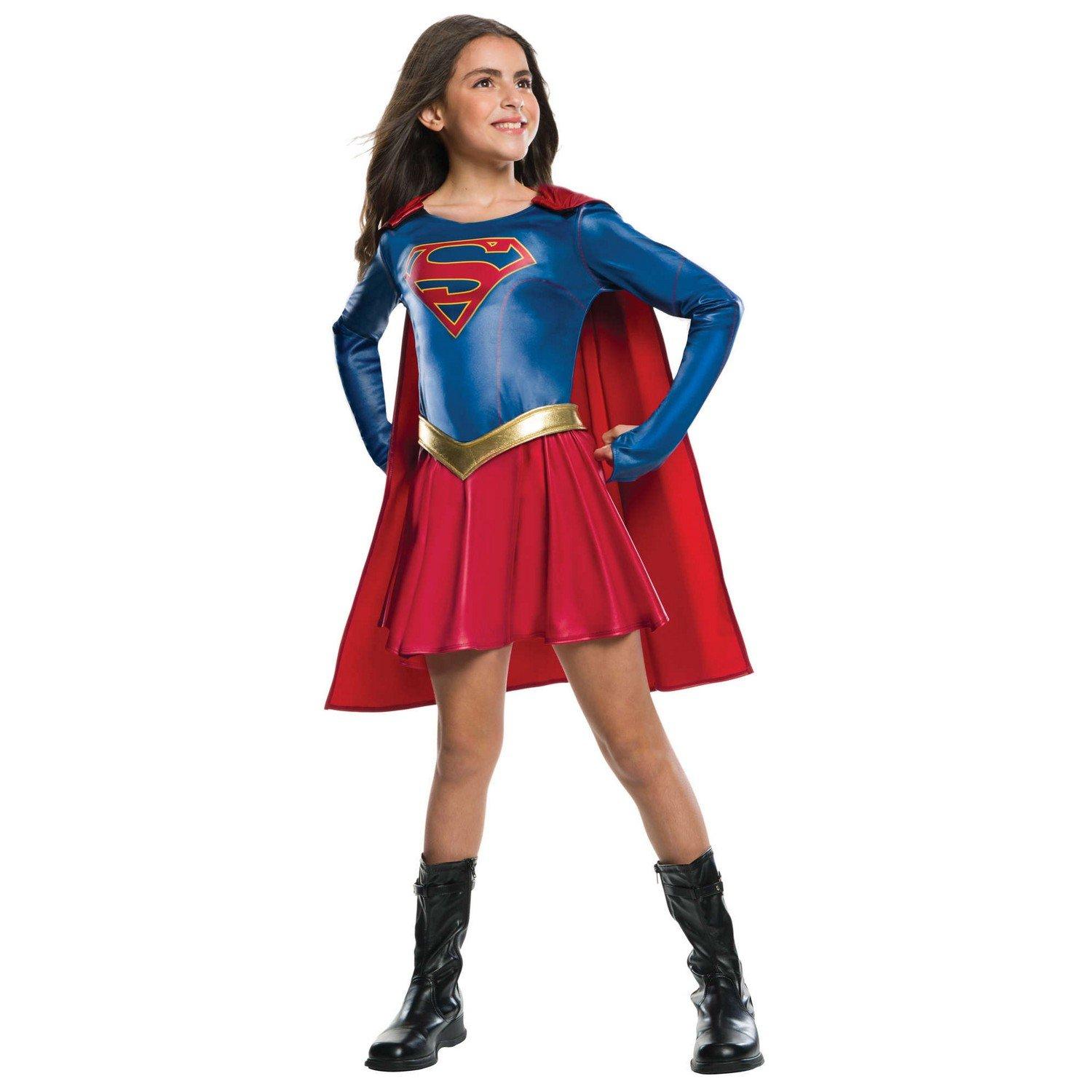 Kostüm Jungen Rot Bunt 116 von Supergirl