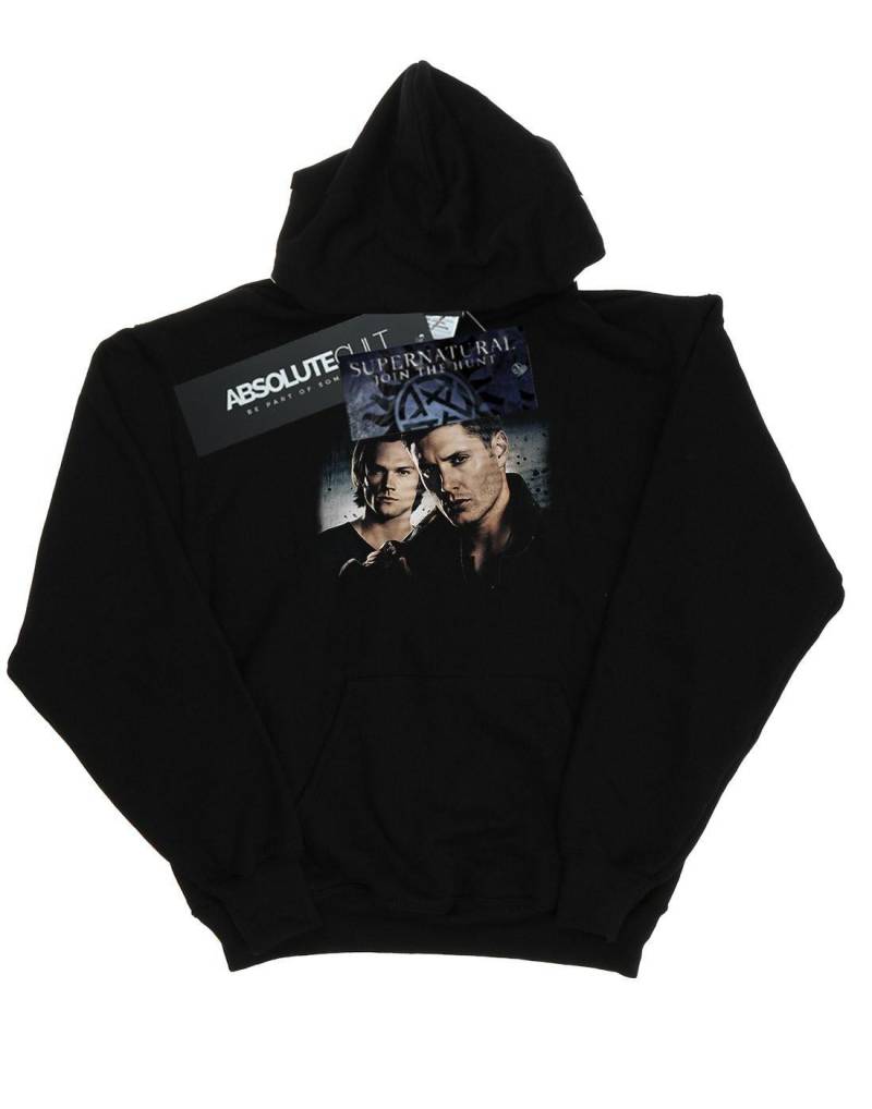 Sam And Dean Poster Kapuzenpullover Damen Schwarz L von Supernatural