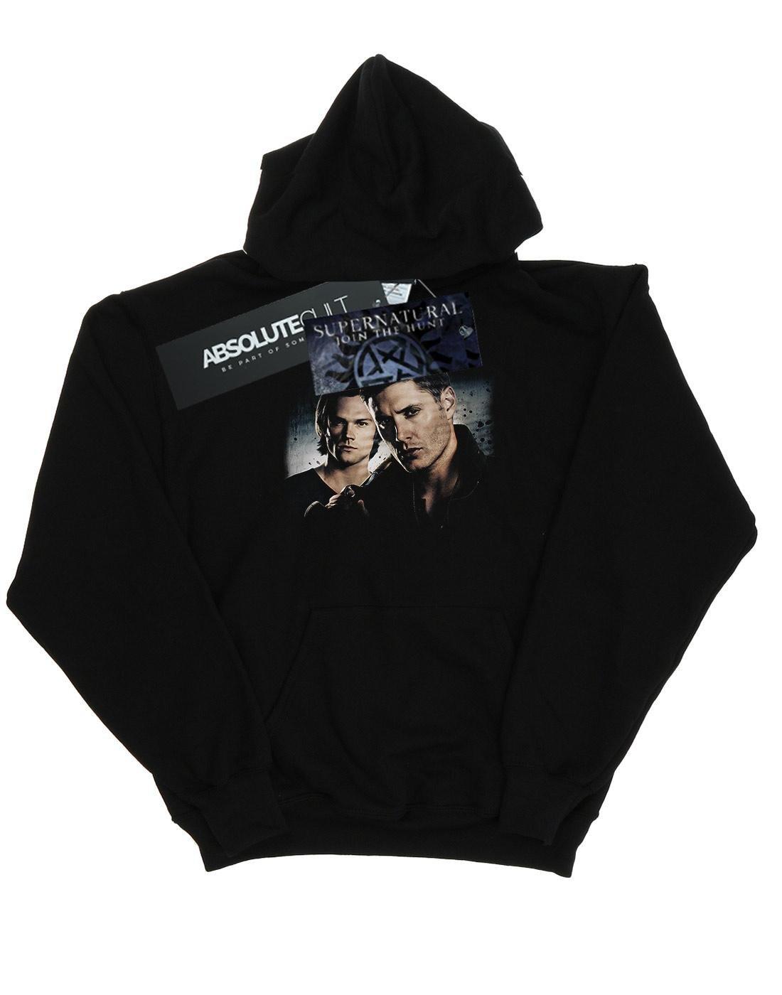 Sam And Dean Poster Kapuzenpullover Herren Schwarz 3XL von Supernatural