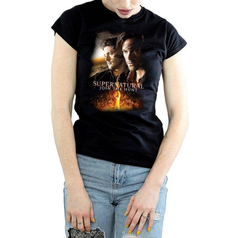 Tshirt Damen Schwarz XXL von Supernatural