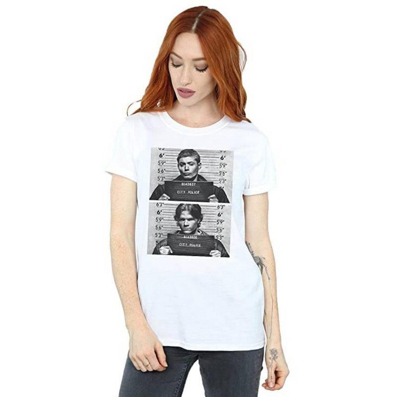 Supernatural - Winchester TShirt, für Damen, Weiss, Größe L von Supernatural