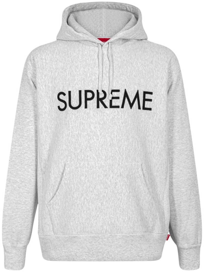 Supreme Capital logo hoodie - Grey von Supreme