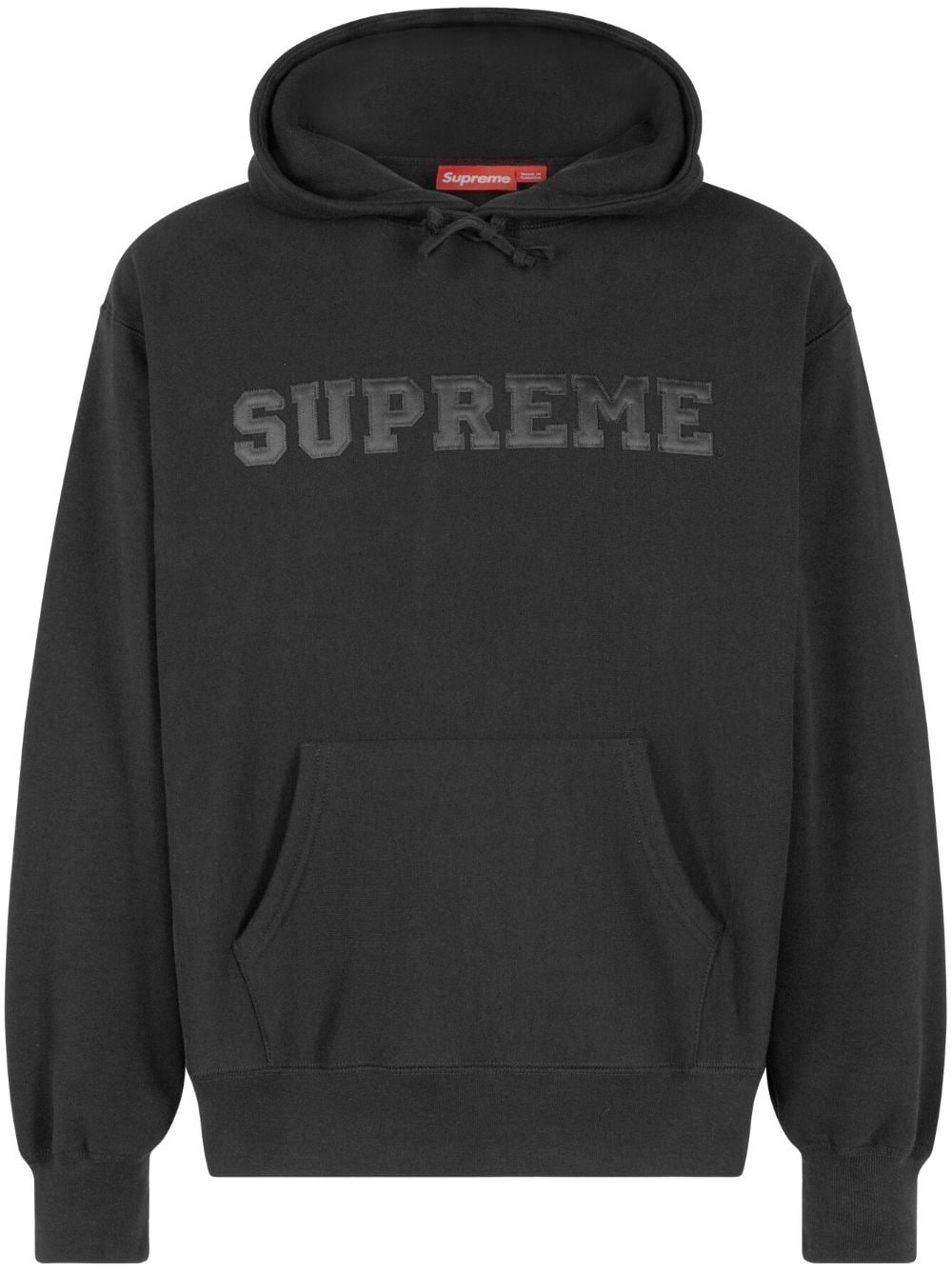 Supreme Collegiate jersey hoodie - Black von Supreme