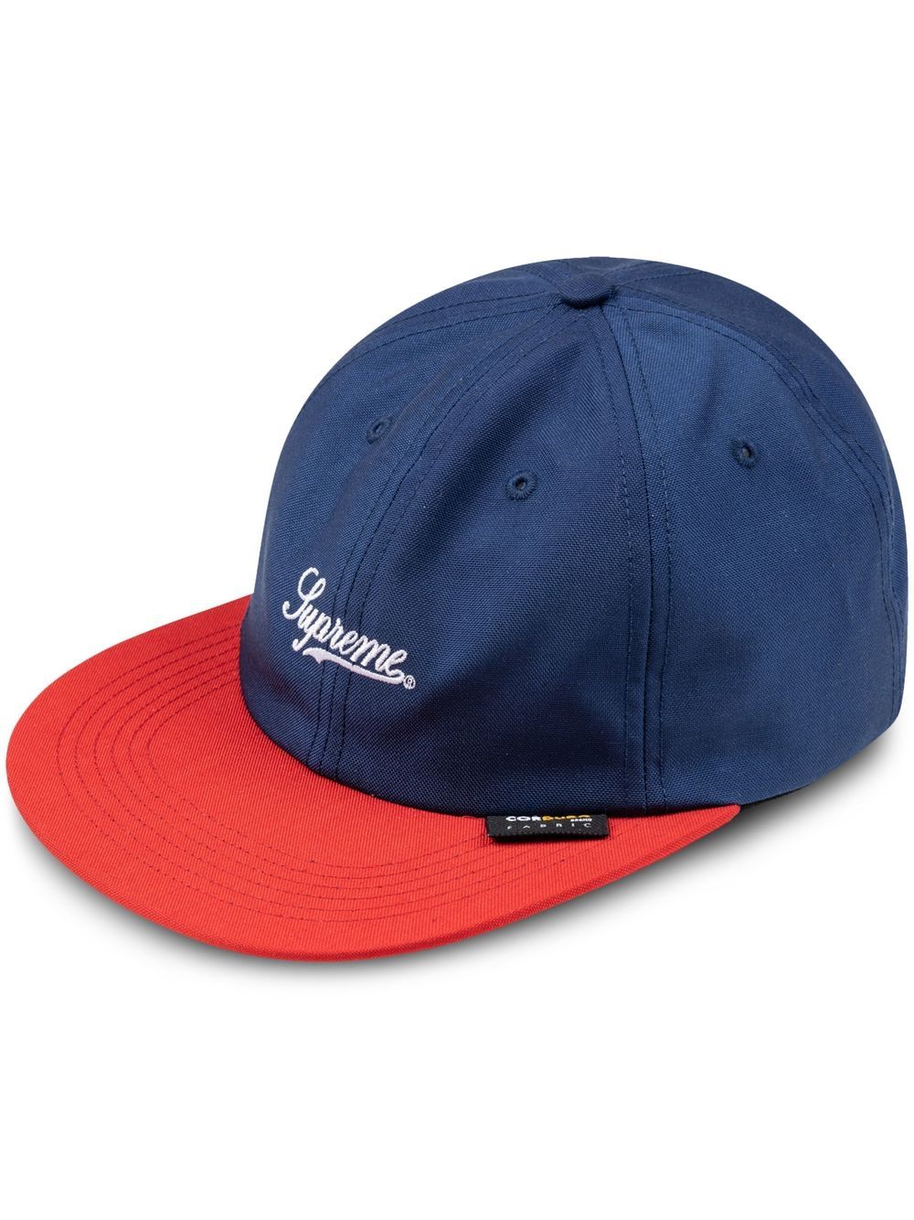 Supreme Cordura Script Logo six-panel cap - Blue von Supreme