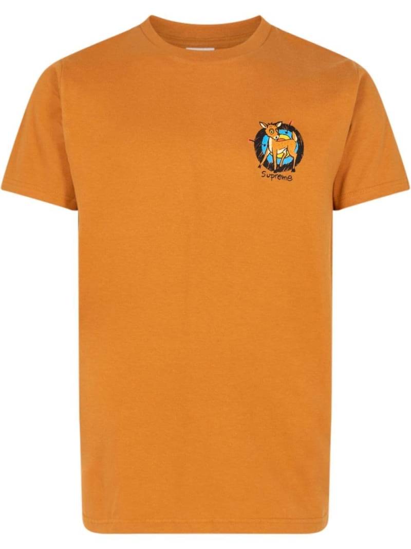 Supreme Deer crew neck T-shirt - Orange von Supreme