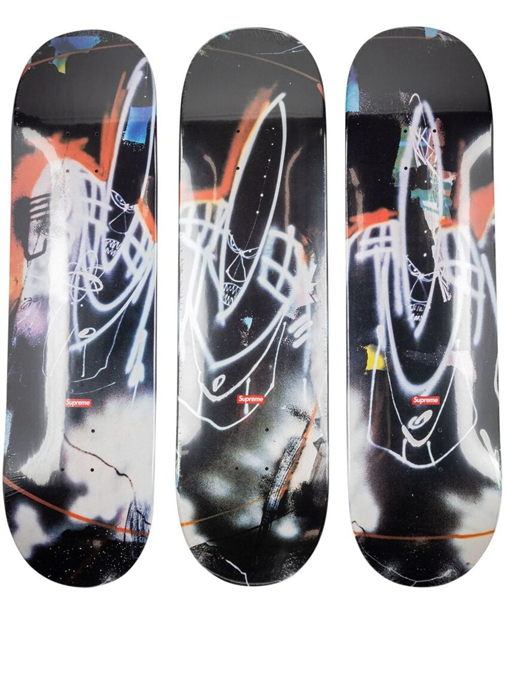 Supreme Futura skateboard decks (set of three) - Black von Supreme