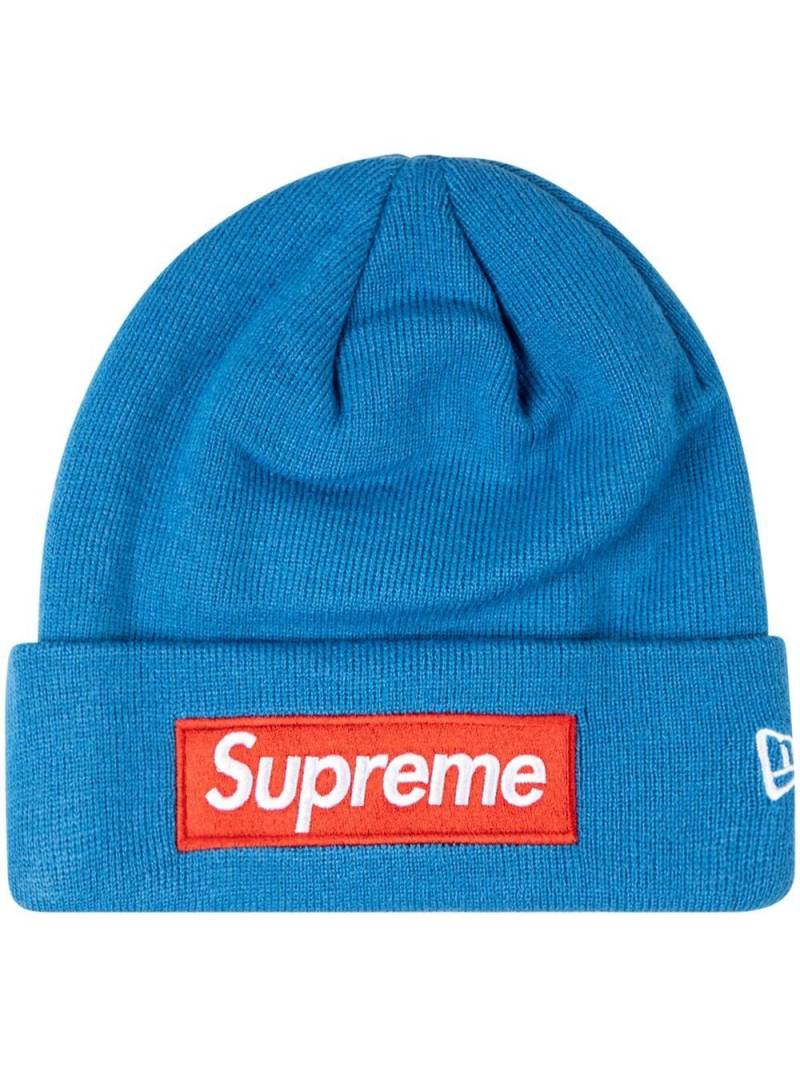 Supreme New Era Box Logo knitted beanie - Blue von Supreme