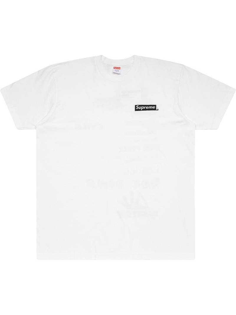 Supreme slogan-print T-shirt - White von Supreme