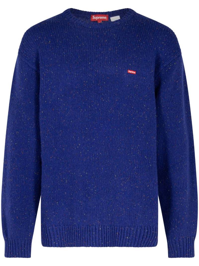 Supreme Small Box Speckle jumper - Blue von Supreme