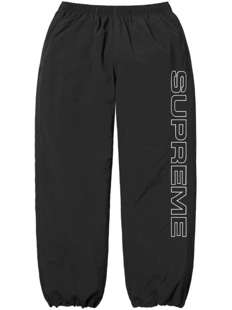 Supreme Spellout-embroidered track pants - Black von Supreme