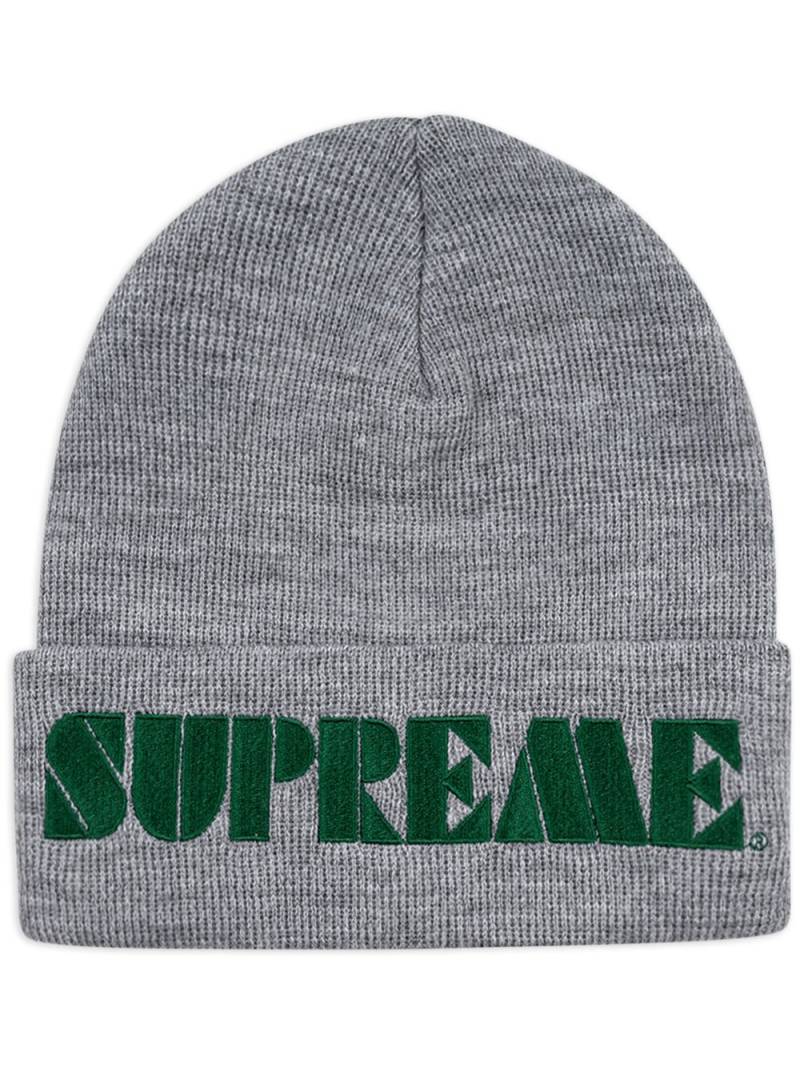 Supreme Stencil beanie hat - Grey von Supreme