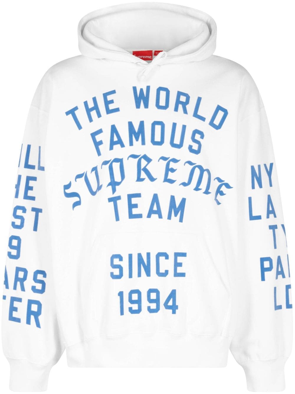 Supreme Supreme Team jersey hoodie - White von Supreme