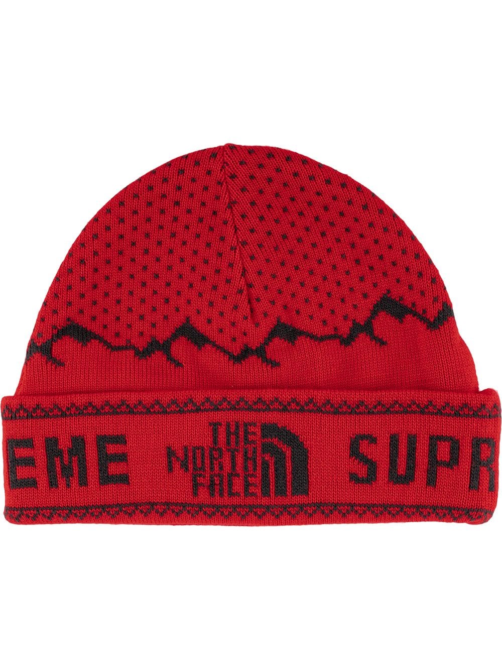 Supreme TNF fold beanie - Red von Supreme