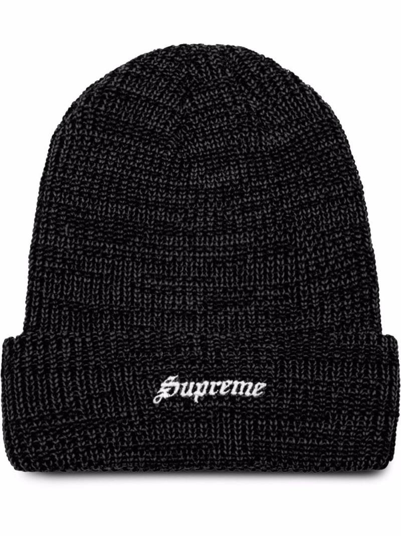 Supreme Twisted loose gauge beanie - Black von Supreme