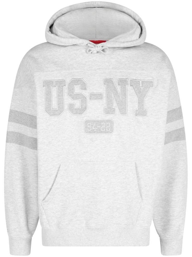 Supreme US-NY cotton hoodie - Grey von Supreme