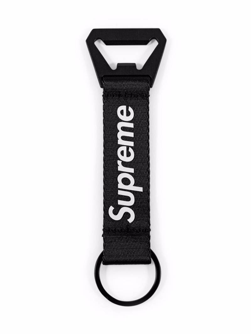 Supreme bottle opener webbing keychain - Black von Supreme