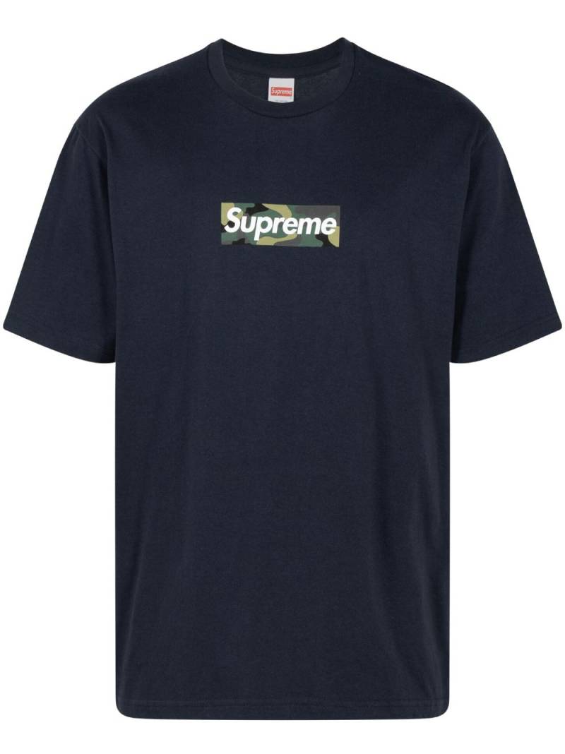 Supreme box logo cotton T-shirt - Blue von Supreme