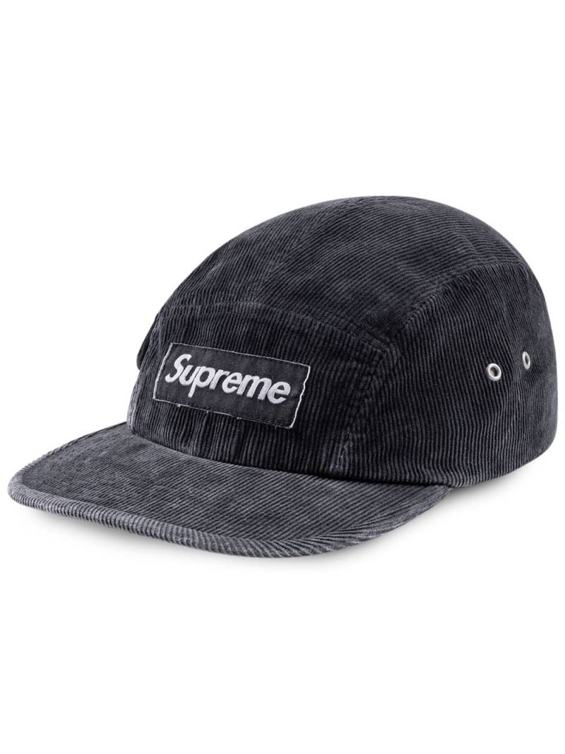 Supreme corduroy pocket camp cap - Black von Supreme