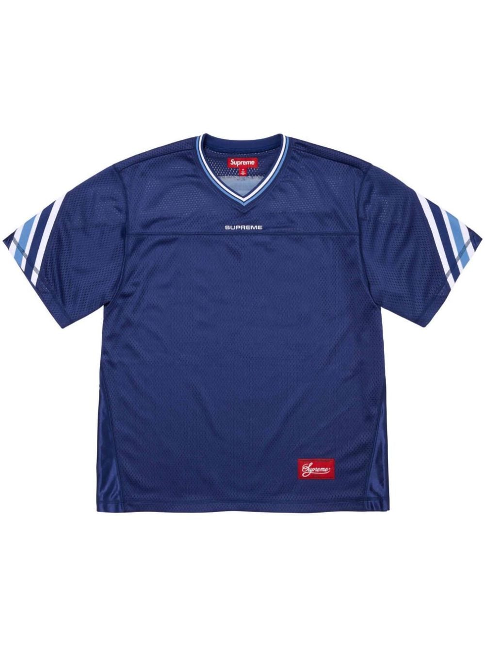 Supreme jacquard ribbed "Blue" football jersey von Supreme