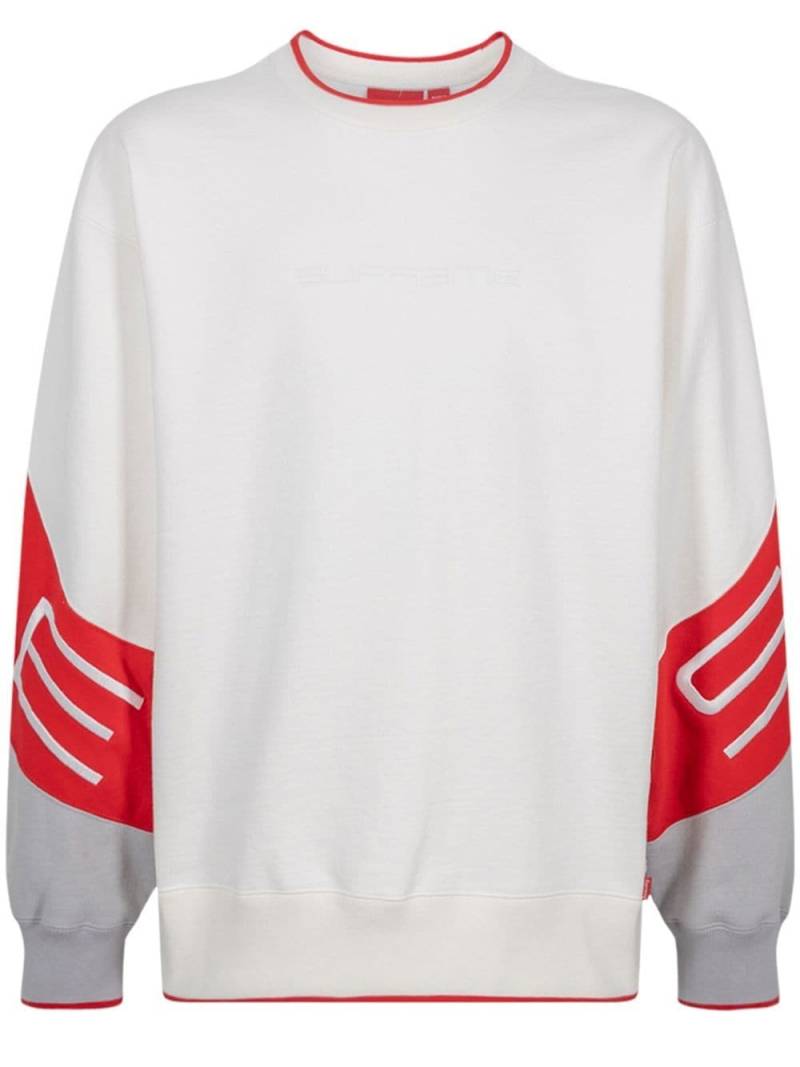 Supreme embroidered-logo crew-neck sweatshirt - White von Supreme