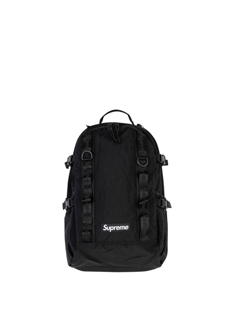 Supreme logo patch backpack - Black von Supreme