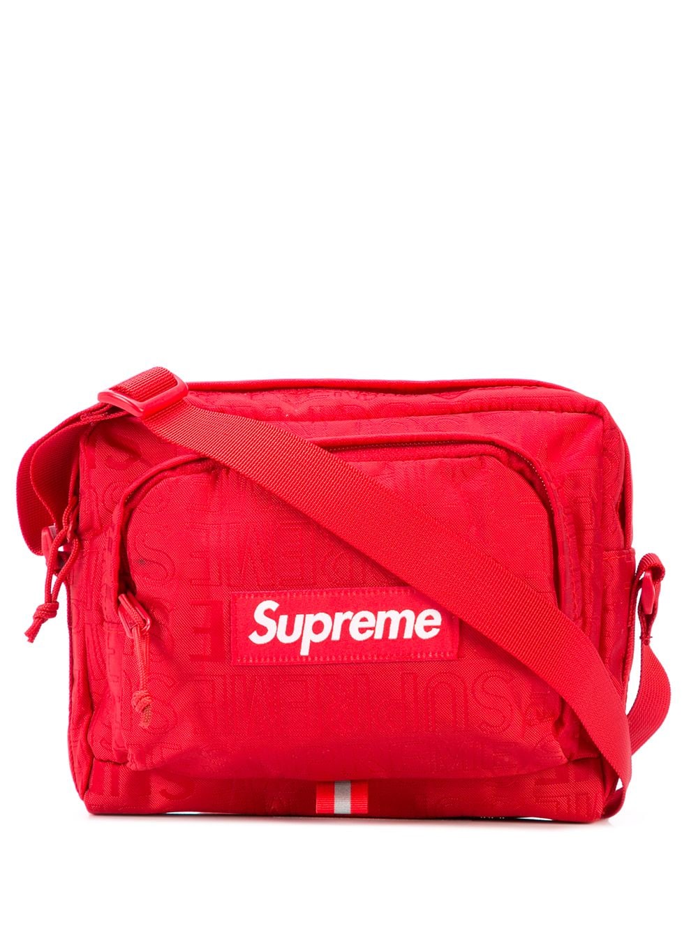 Supreme logo-patch shoulder bag - Red von Supreme