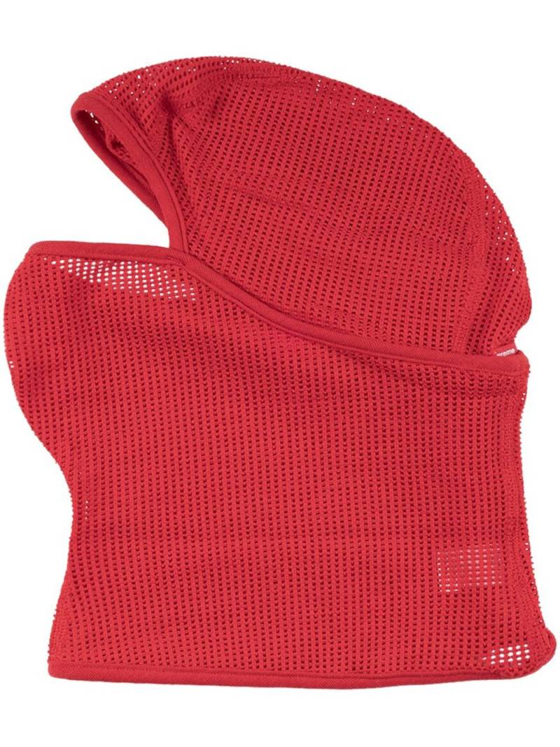 Supreme logo-print mesh balaclava - Red von Supreme