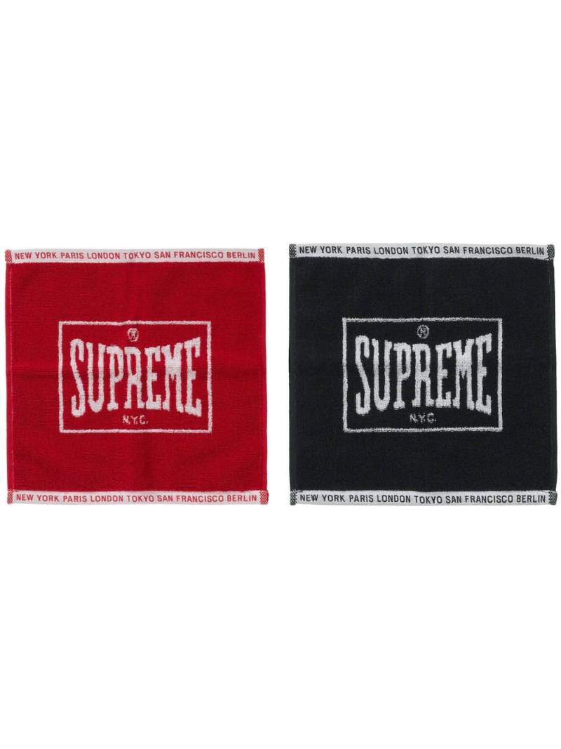 Supreme mini square towels (set of two) - Red von Supreme