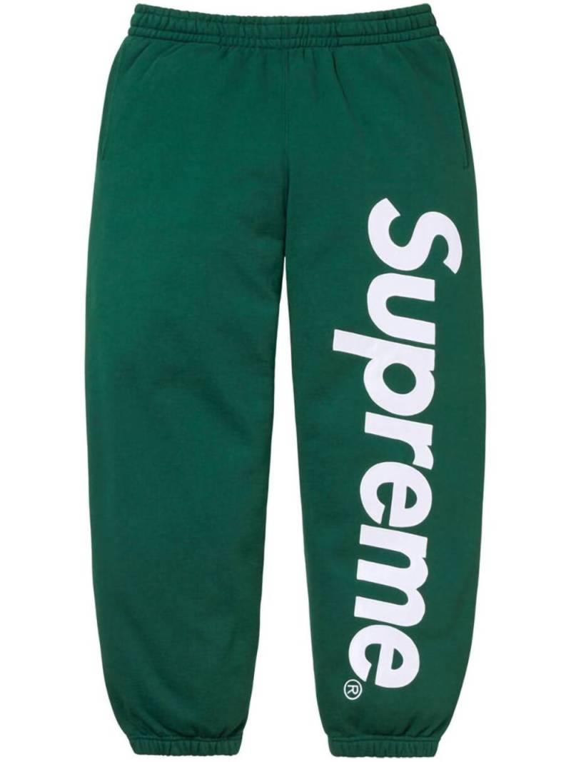 Supreme satin-appliqué cotton track pants - Green von Supreme