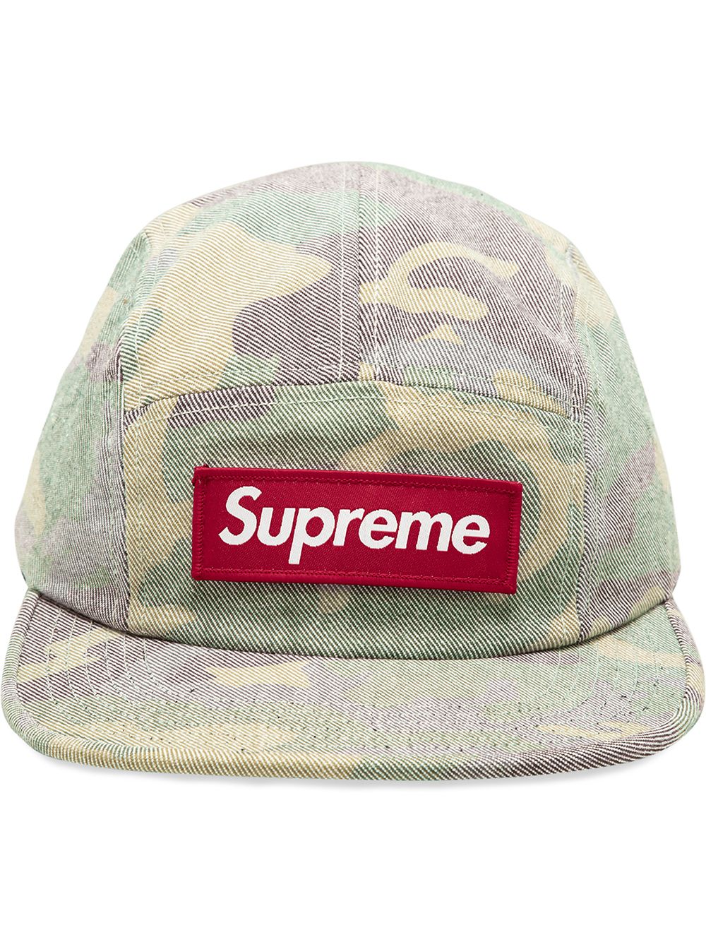 Supreme washed out camo cap - Green von Supreme