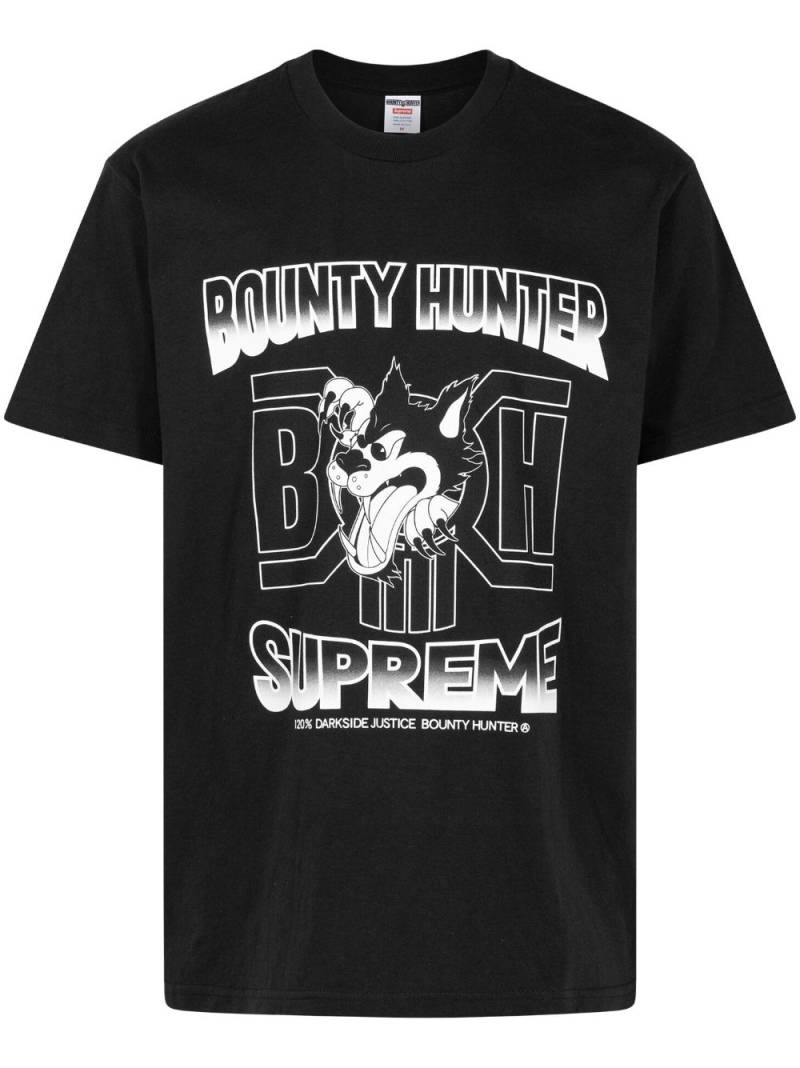 Supreme x Bounty Hunter Wolf T-shirt - Black von Supreme