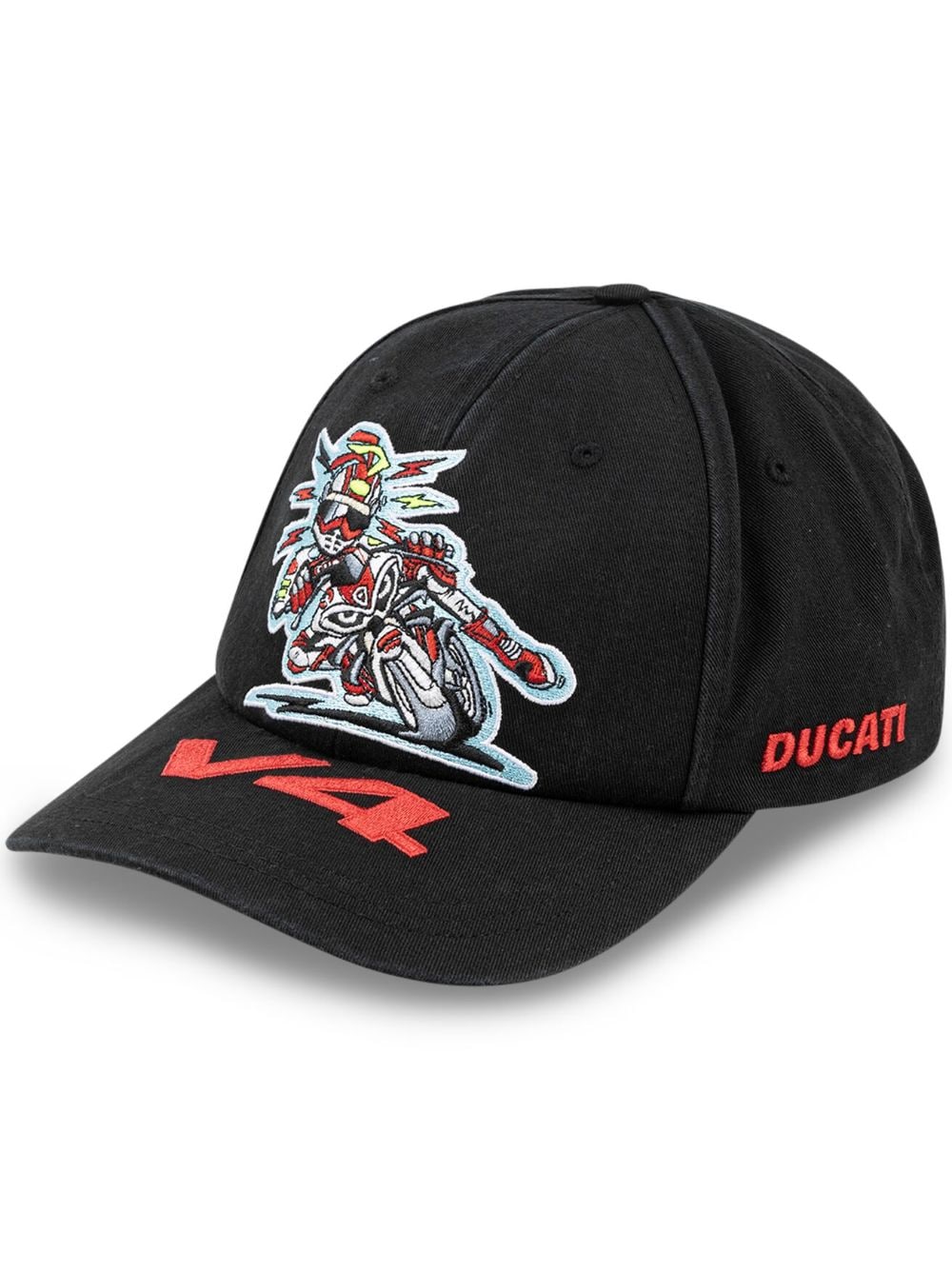 Supreme x Ducati six-panel "Black" cap von Supreme