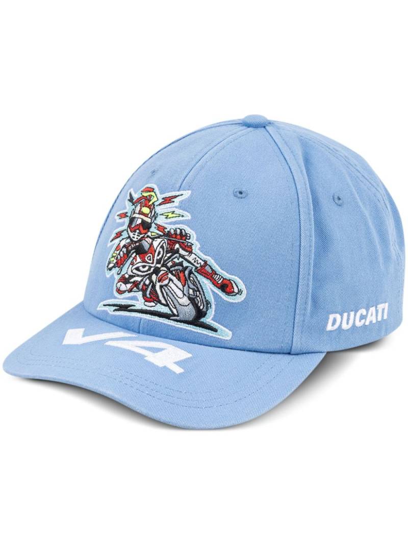 Supreme x Ducati six-panel "Blue" cap von Supreme