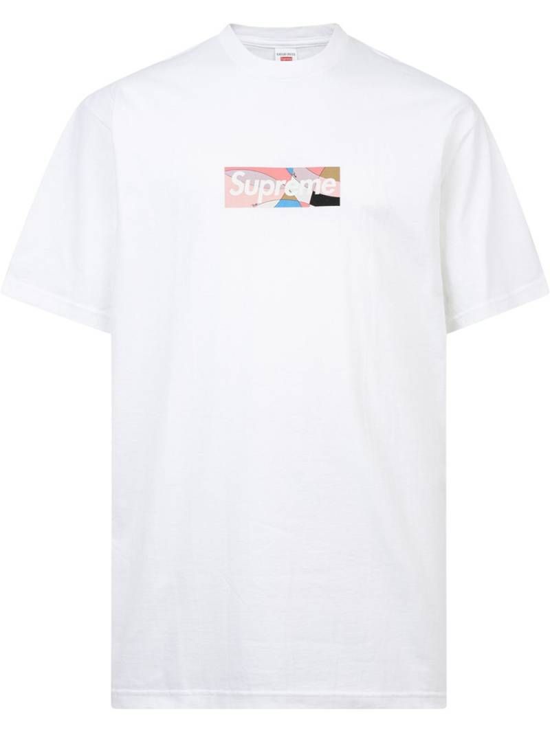 Supreme x Emilio Pucci Box Logo T-shirt - White von Supreme