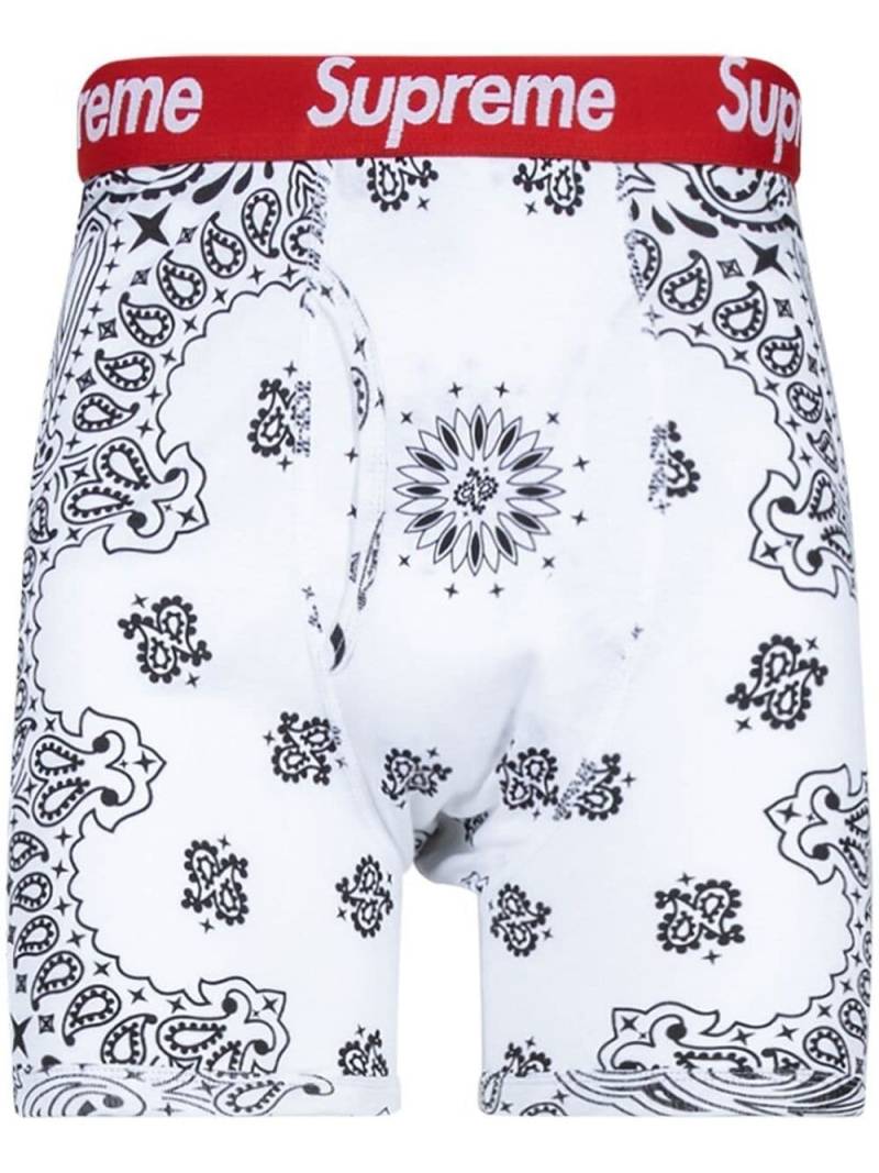 Supreme x Hanes Bandana boxer briefs (pack of 2) - White von Supreme