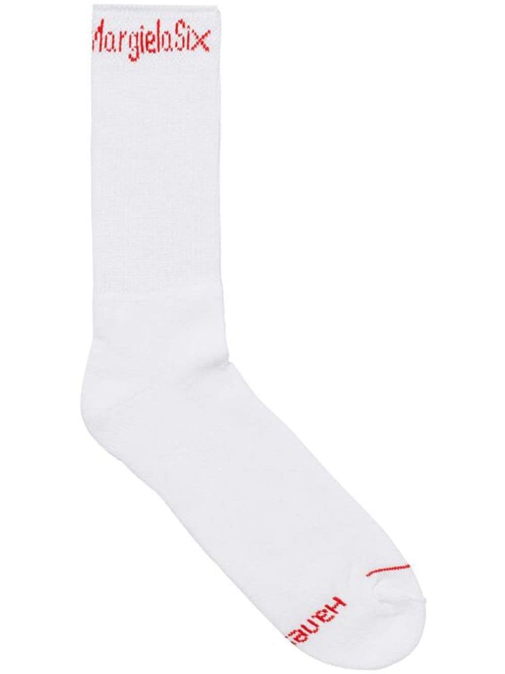 Supreme x MM6 Maison Margiela Hanes crew socks - White von Supreme