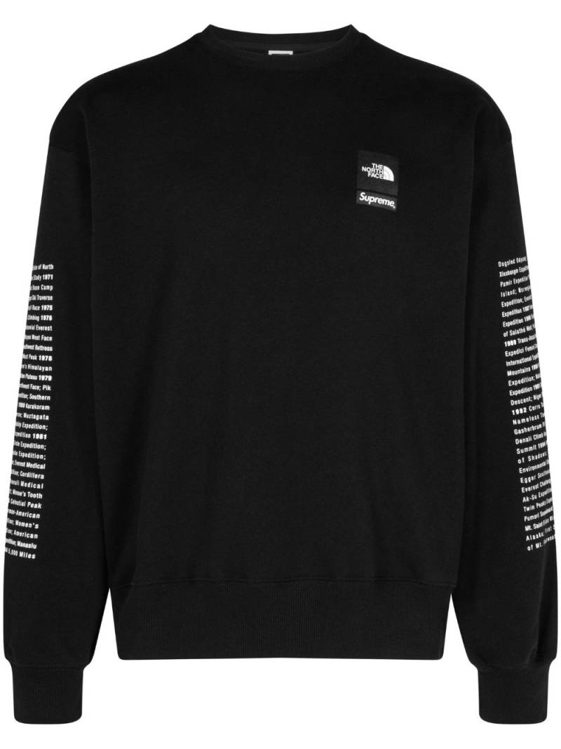 Supreme x The North Face "Black" sweatshirt von Supreme