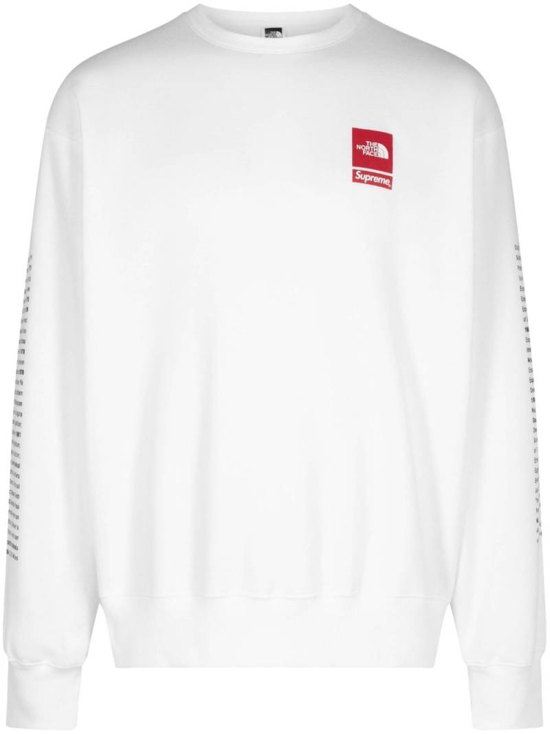 Supreme x The North Face "White" sweatshirt von Supreme