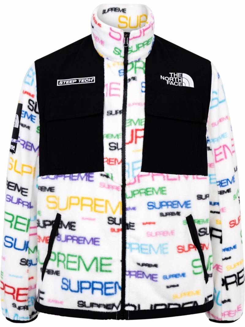 Supreme x The North Face Steep tech fleece jacket - White von Supreme