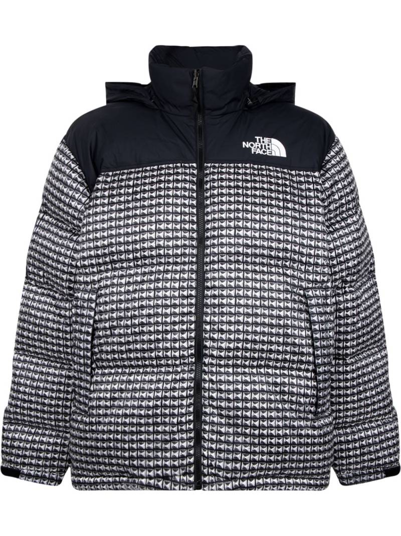 Supreme x The North Face Nuptse stud-print jacket - Black von Supreme