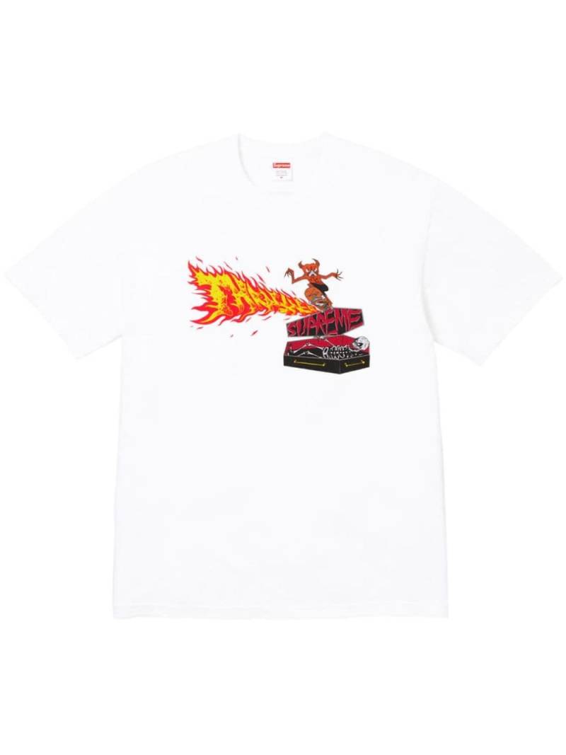 Supreme x Thrasher Back Tail "White" T-shirt von Supreme