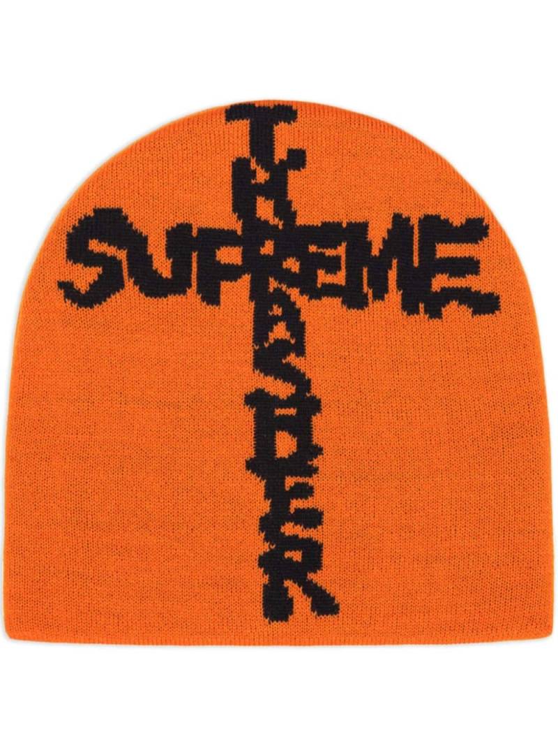 Supreme x Thrasher logo-intarsia "Orange" beanie von Supreme