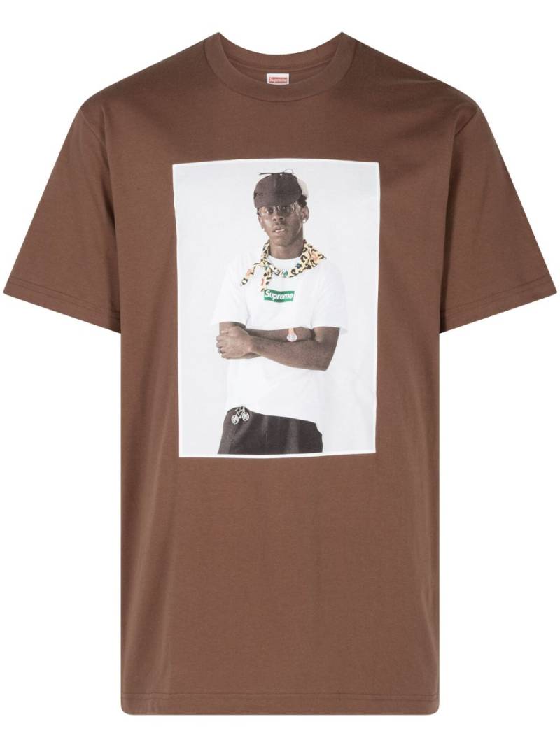 Supreme x Tyler The Creator photograph-print T-shirt - Brown von Supreme