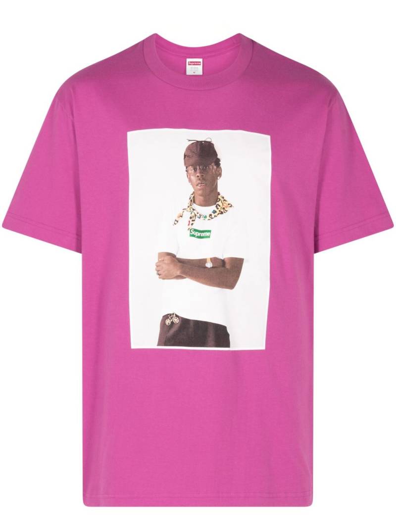 Supreme x Tyler The Creator photograph-print T-shirt - Pink von Supreme