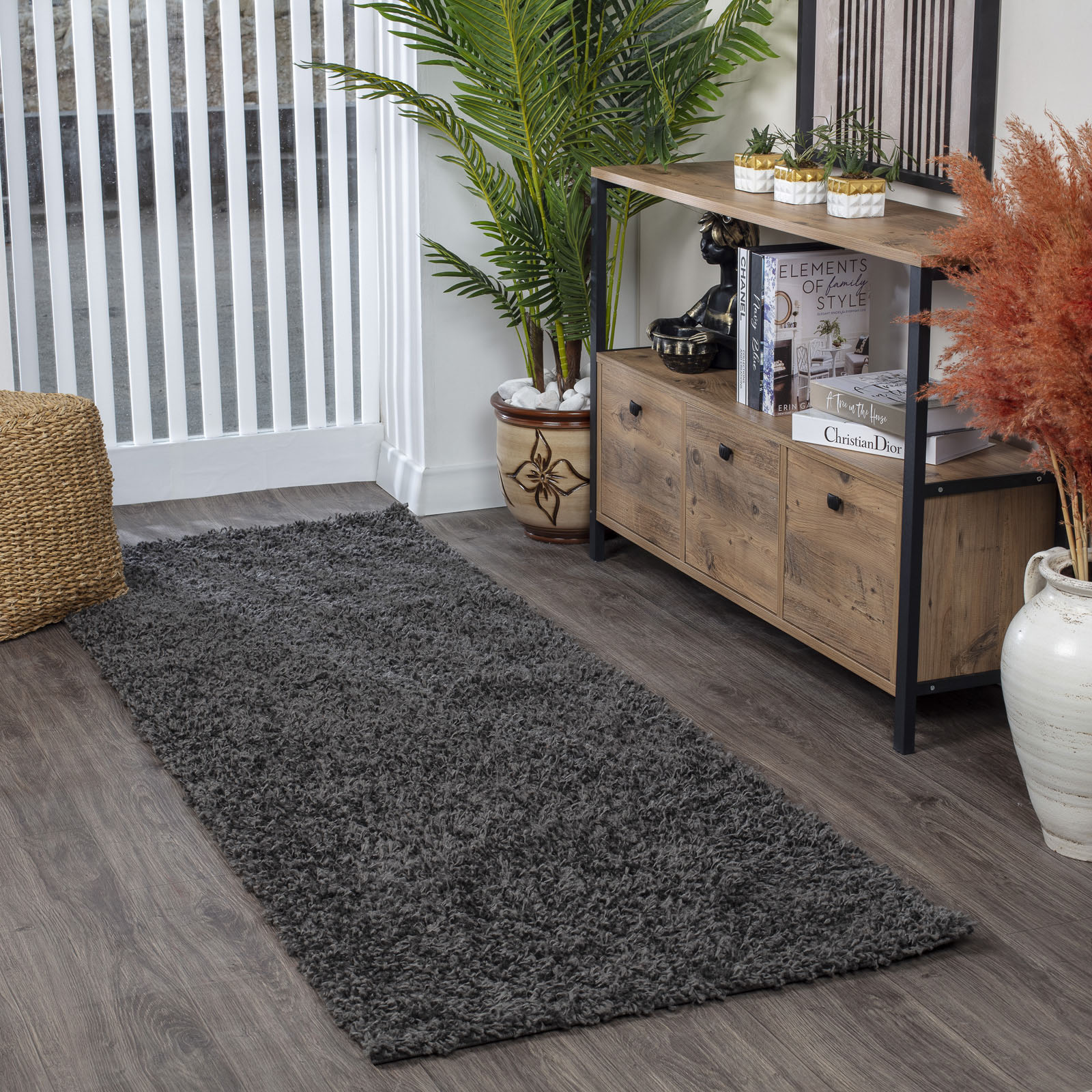 Surya Hochflor-Läufer »UNI CHIC 2302«, rechteckig von Surya