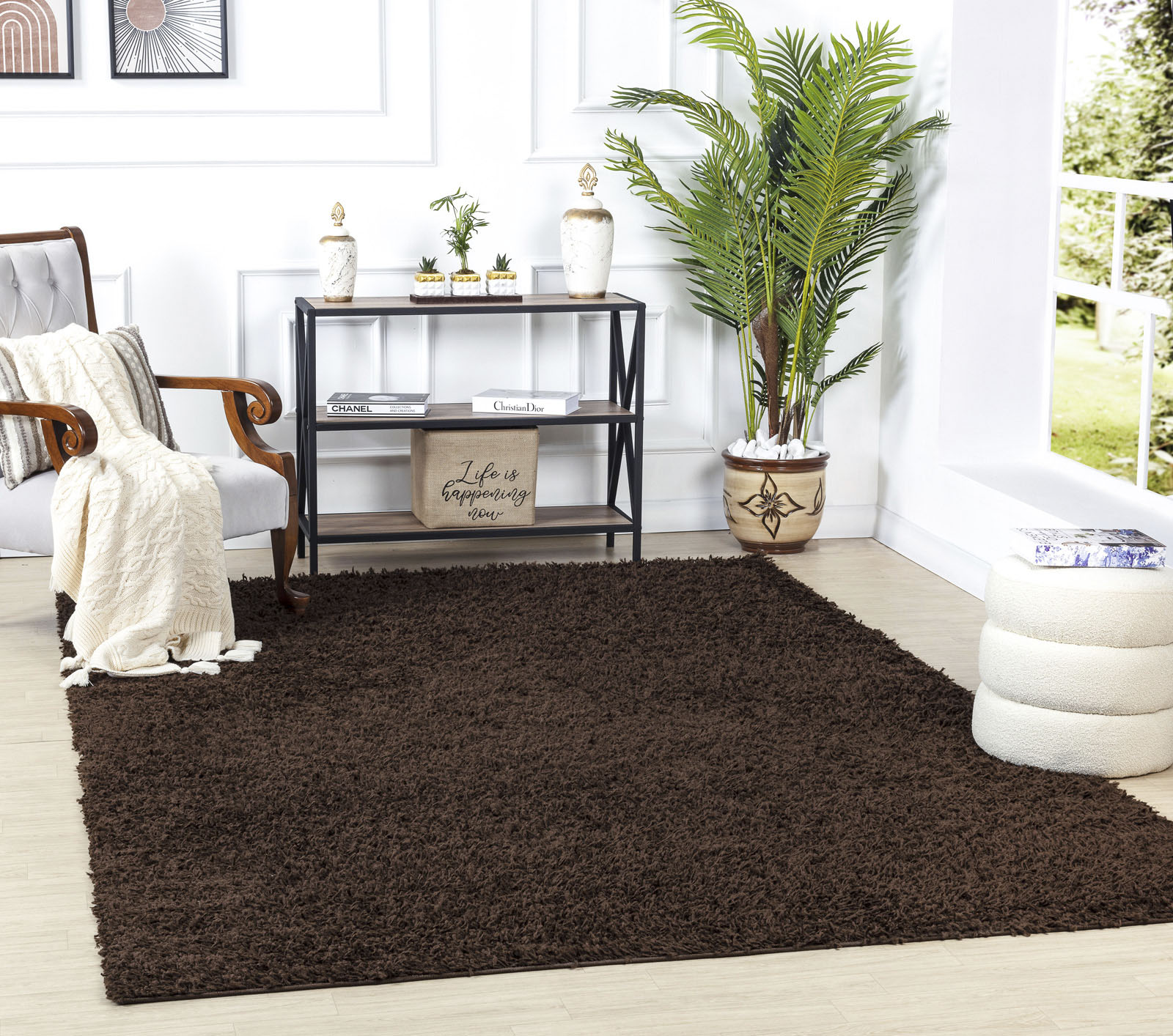 Surya Hochflor-Teppich »BORACAY«, rechteckig, Flauschig, Langflor, Weich, Wohnzimmer Flurteppich, Grau von Surya