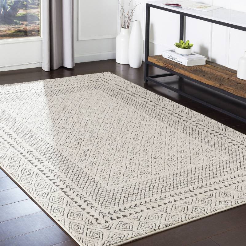 Surya Teppich »MONACO«, rechteckig, Boho Kurzflor Wohnzimmerteppich, Schlafzimmer, Beige von Surya